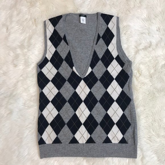 J. Crew Sweaters - J Crew Argyle Sweater Vest M